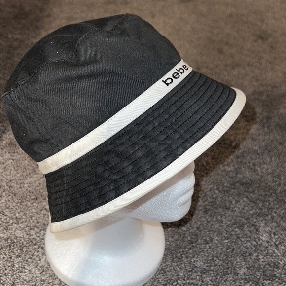 Bebe vintage hat, black with white. EUC. - Picture 2 of 9